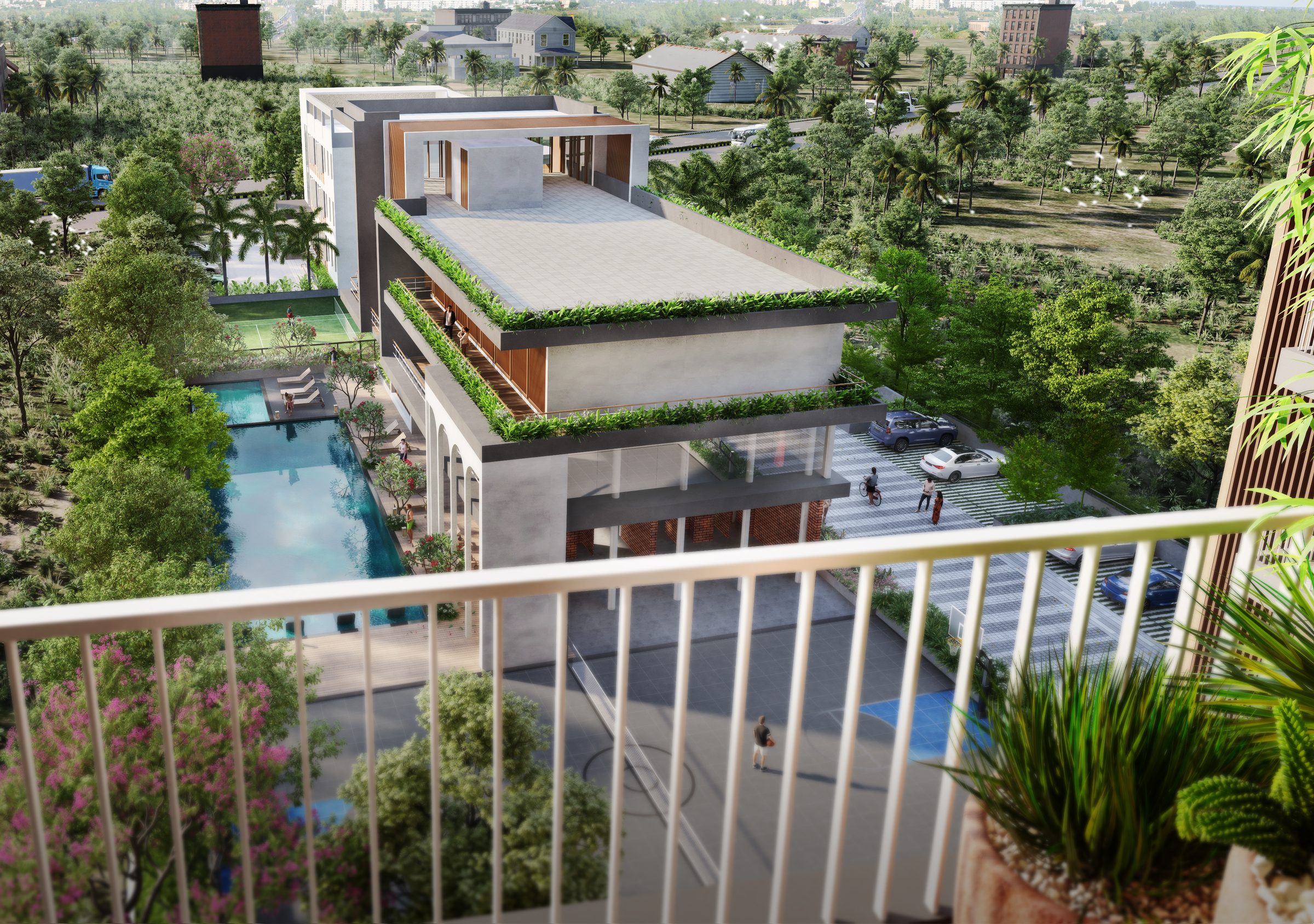 Ranka Ankura clubhouse rear view